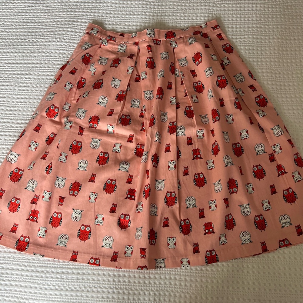 NWT Pleated Owl Skirt